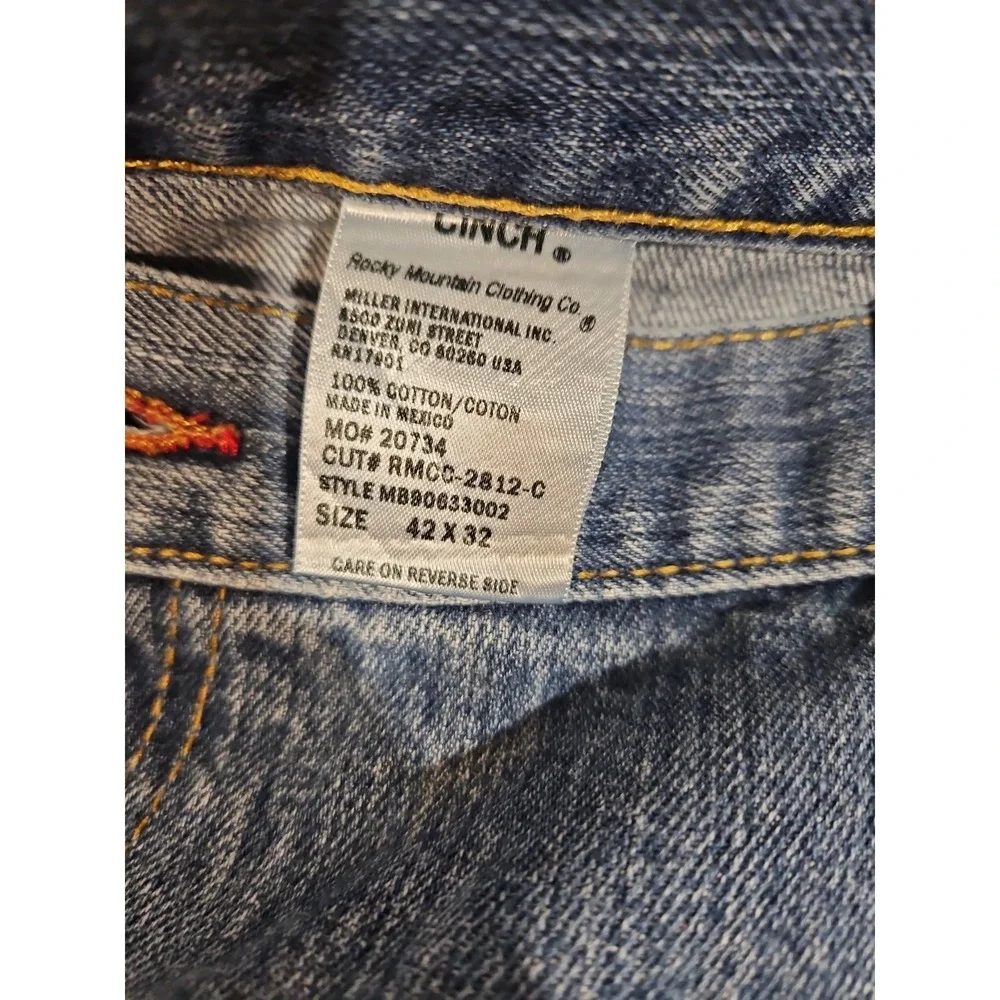 CINCH Jeans Mens Black Label 100% Cotton Denim #MB90633002 Size 42x32 (1688